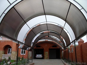 Навес из сотового поликарбоната #942739