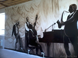 Роспись стен,  потолков,  колон. Реставрация картин. работа с выездом. #961825