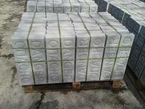 Плитка бетонная с надписью 