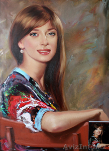 портреты по фото холст/ масло,  роспись стен #967760