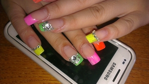 Наращивание ногтей(акрил), гелевое покрытие. #952616