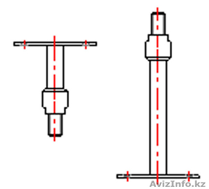 Закрепительный стержень для стеклянной стойки под обувь  #969282