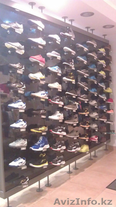 Двухсторонний стенд под обувь,  полупрозрачное стекло  #969276