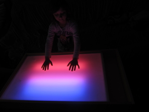 Стол для рисования песком, деревянный,  многоцветный #872281