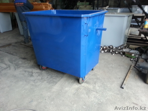 Мусорный бак 1, 1м.куб. (на колесах,  без крышки) #989976