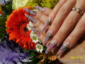 Курсы по наращиванию ногтей+маникюр+педикюр! 100% трудоустройство!   25000тг     #989825