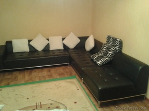 Срочно продам угловой кожаный диван. Производство Италия. #1029205