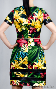 Платье Офис цветы #1016974