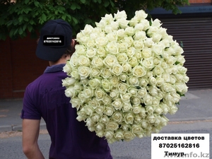 доставка роз  101 роза 40000 тг #1030037