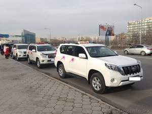 VIP-встречи,  свадьбы,  в Актау,  в наличие 5 белых PRADO 150 #1040138