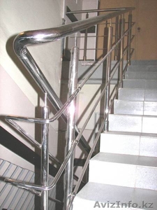 Лестничные ограждения из нержавеющей стали. #1047632