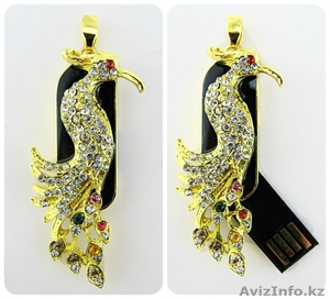 Флешка со стразами «Павлин» #1037884