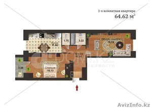 Шикарная квартира в ЖК Ак Отау. #1044005