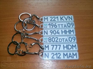 Брелок в виде гос номера авто! #1064925