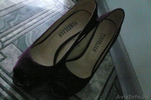 Замшевые туфли лиловые #1064852