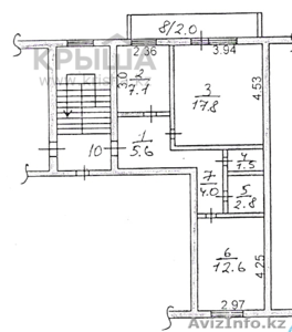 2х комнатная квартира,  в Затобольске,  5й магазин (кольцо) #898072