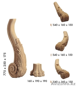 Деревянные резные столбы для лестниц #1073179