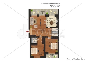 Продам трехкомнатную квартиру в ЖК Семь Палат 95 кв.м. #1076602