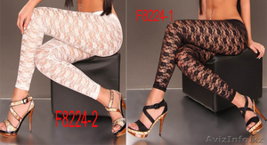 Кружевные легенсы-один размер-хорошо тянутся  #1077431