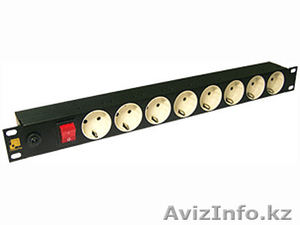 Блок сетевых розеток на 8 штук Lanmaster LAN-EP19-8P/S #1081697