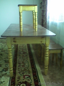 продаю стол и стулья ручной изделие звоните любое вам время #1075897