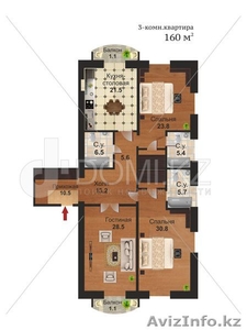 Продам трехкомнатную квартиру в ЖК Арман Де люкс 160 кв.м.  #1076411