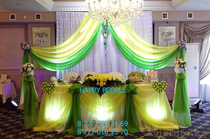 Оформление Свадеб в Алматы тканью,  цветами,  шарами. #1036592