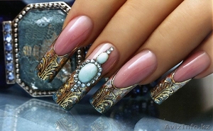 наращивание ногте. маникюр #1105225