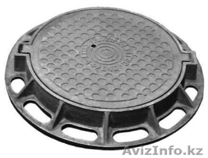 Люк чугунный С250,  тип-Т,  круглый с запорным устройством,  ВК,  ГТС,  Қазазқтелеком #1110484