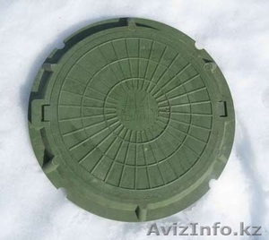 Люки полимерно-песчаные,  полимерно-композитные для смотровых колодцев #1111316