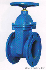 Задвижки с обрезиненным клином и   невыдвижным шпинделем чугунные #1112293