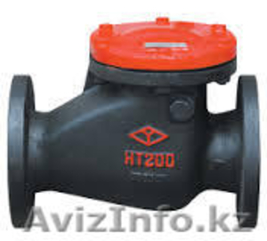 Клапаны обратные поворотные (вертикальные) фланцевые чугунные Н44Т-16 #1117826