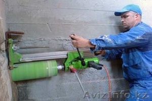 бурения отверстий,  алмазное сверление в астане #1128280