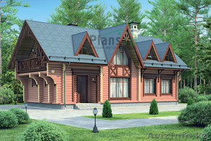 Деревянные дома из профилированного бруса,  оцилиндрованного бревна #1166698