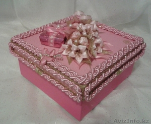 Сувенирная коробка в стиле Канзаши #1166638