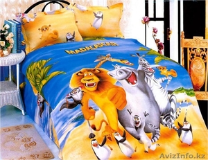 Постельное белье на 1,  5-ку с рисунком 3D по 9000 тенге.  #1165089