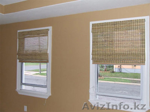 Бамбуковое полотно (Римский механизм,  Рулонный механизм) декоративные #1166579