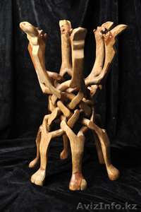 Необычная старинная складная изделие из высококачественного дерева #1163913