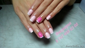 Качественное наращивание ногтей и гелевое покрытие ногтей #1162915