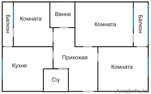 3-х комн.кв. НУРСАЯ,  70 кв.м. 72000у.е. 1этаж #1169511