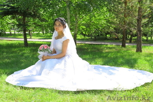 Свадебное платье со шлефом.(ручная работа.) #1176838