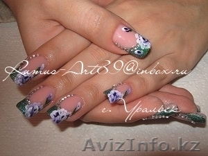Наращивание ногтей,  покрытие гель-лаком #1181549