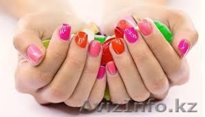 Профессиональный маникюр + гель лак от 3000 тг. Педикюр .  #1174938