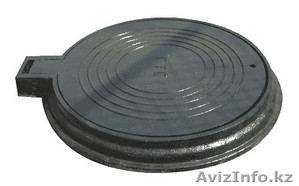 Люк чугунный телефонный ГТС тип «Л»  с шарниром с замком ГОСТ 8591-76 #1179750