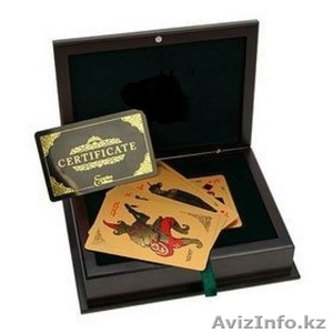 продам игральные карты покрытые золотом 24 карат #1197267