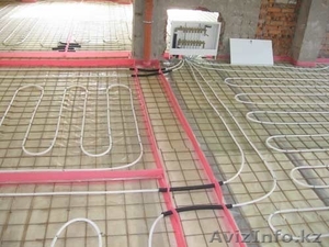 установка автономного отопления, теплый пол #1189840