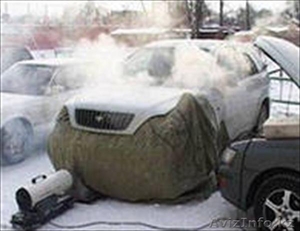 Отогрев и автозапуск авто. Отогрев тепловой пушкой. Выезд в любую точку Астаны. #1199191