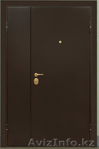 Дверь металлическая двустворчатая,  утепленная,   #1209676