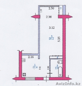 1-комнатная квартира,  мкр 5 31  #1206395
