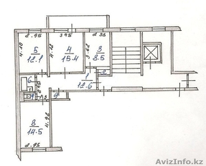 Квартира 3-комнатная #1226485